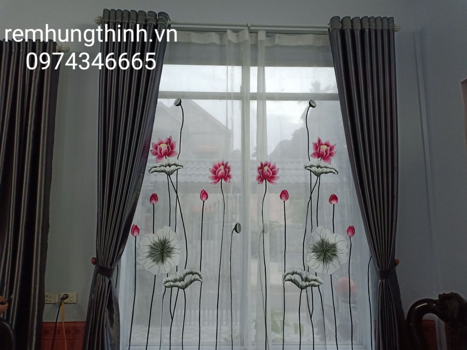 Địa chỉ cung cấp rèm vải voan thêu tay uy tín tại quận Hoàn Kiếm Hà Nội